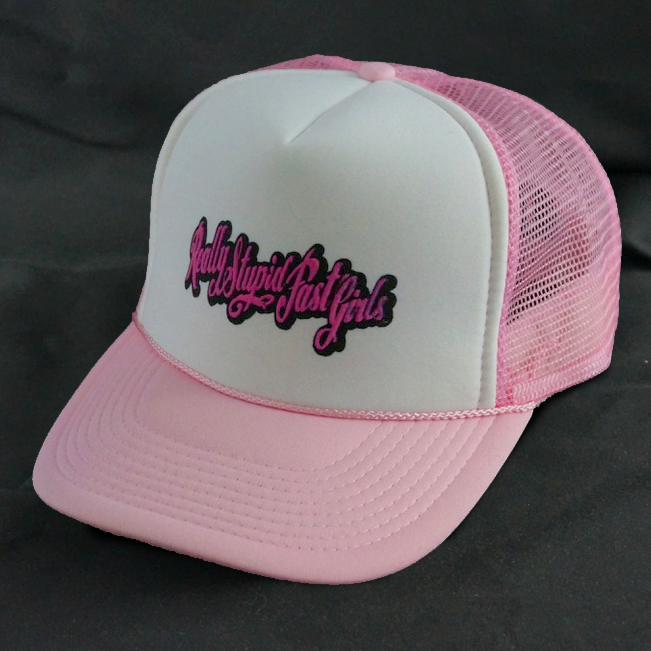 RSFG White & Pink Sport Mesh Back